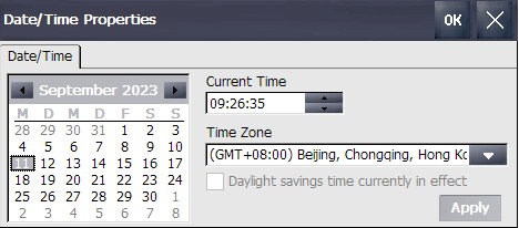 西门子 HMI 控制面板 Date/Time 时间设置,用于检查 PLC 安全通信证书有效期,来源:西门子官方资料